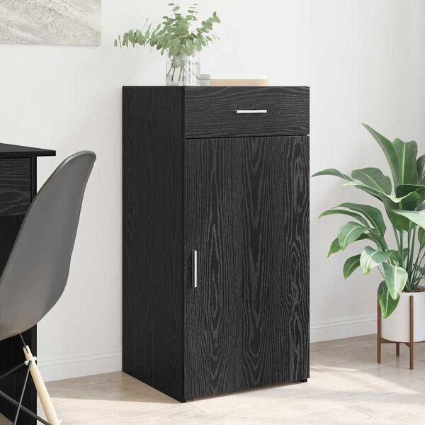 vidaXL Sideboard Schwarz Eichen-Optik 42,5 x 40 x 93 cm Holzwerkstoff
