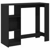 vidaXL Bartisch 124 x 46 x 103.5 cm Holzwerkstoff Schwarz Eichen-Optik