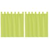 vidaXL Voile Vorhänge mit Lasche 2 Stk. Apfelgrün
