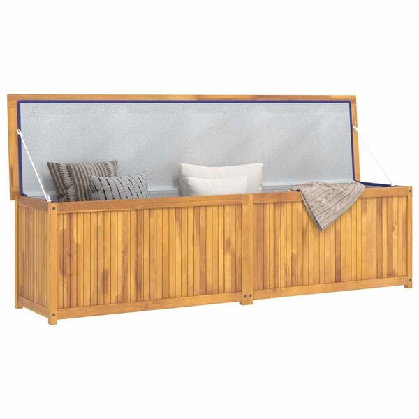 vidaXL Gartenbox 200x50x55 cm Massivholz Teak