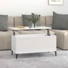 vidaXL Couchtisch Hochglanz-Weiß 90x44,5x45 cm Holzwerkstoff