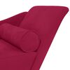 vidaXL Chaiselongue mit Kissen Weinrot Samt