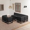 vidaXL 8-tlg. Garten-Lounge-Set mit Kissen Massivholz Kiefer