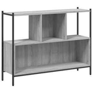 vidaXL B&uuml;cherregal Grau Sonoma 102x28x77,5 cm Holzwerkstoff