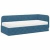 vidaXL Eckbettgestell Blau 80 x 200 cm Samt