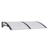 vidaXL T&uuml;rvordach Schwarz 150x100 cm Polycarbonat