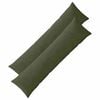 vidaXL Kissenbezug 2 stk. ALMELO Gr&uuml;n 40 x 145 cm Cord