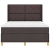 vidaXL Boxspringbett mit Matratze Braun 160 x 200 cm Stoff