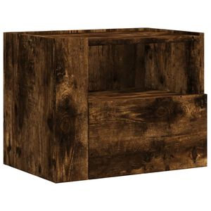 vidaXL Wand-Nachttisch R&auml;uchereiche 45x30x35 cm
