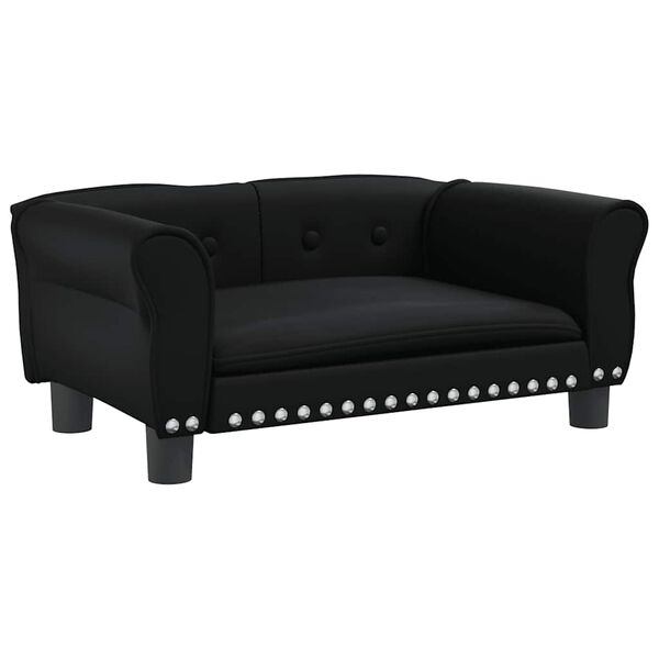vidaXL Hundebett Schwarz 70x45x30 cm Kunstleder