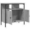 vidaXL Waschbeckenunterschrank Grau Sonoma 60x30x60 cm Holzwerkstoff