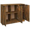 vidaXL Sideboard Räuchereiche 90,5x30x70 cm Holzwerkstoff
