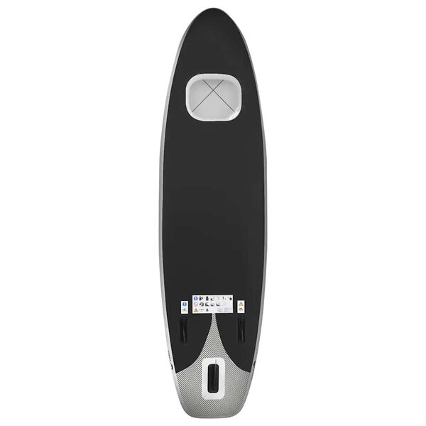 vidaXL SUP-Board-Set Aufblasbar Schwarz 300x76x10 cm