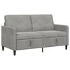 vidaXL Sofa mit Stauraum Hellgrau 152 x 78 x 87 cm Polyester