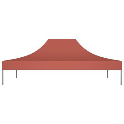 vidaXL Partyzelt-Dach 4x3 m Terrakotta-Rot 270 g/m²