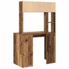 vidaXL Schreibtisch mit Regal Altholz 91 x 50 x 149 cm Holzwerkstoff