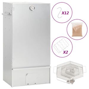 vidaXL R&auml;ucherofen mit Kaltrauchgenerator Verzinkter Stahl