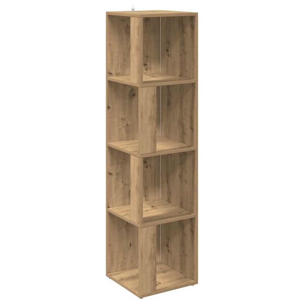 vidaXL Eckregal Artisan-Eiche 33x33x132 cm Holzwerkstoff