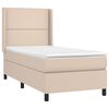 vidaXL Boxspringbett mit Matratze & LED Cappuccino-Braun 100x200cm