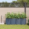vidaXL Garten-Pflanzgef&auml;&szlig; 4 pcs Grau 160 x 40 x 52 cm Kunststoff
