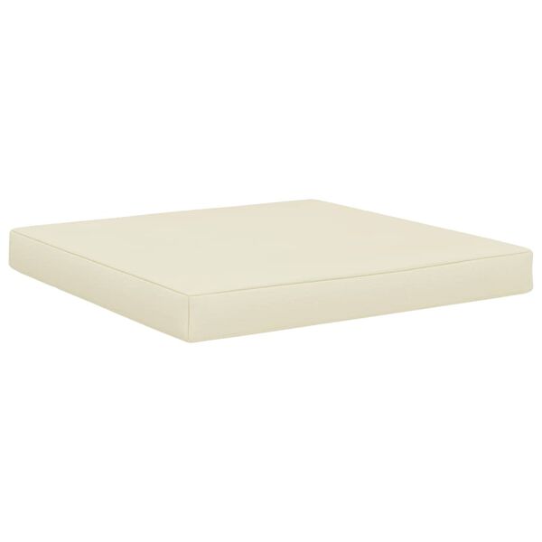 vidaXL Palettenkissen 60x61,5x6 cm Creme Stoff