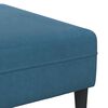 vidaXL Wohnzimmer Couch 3 pcs Blau