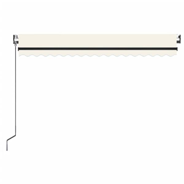 vidaXL Markise Automatisch Einziehbar 450x350 cm Creme