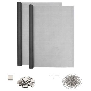 vidaXL Lichtschachtabdeckung mit Clips 2 stk. 70 x 190 cm Fiberglas