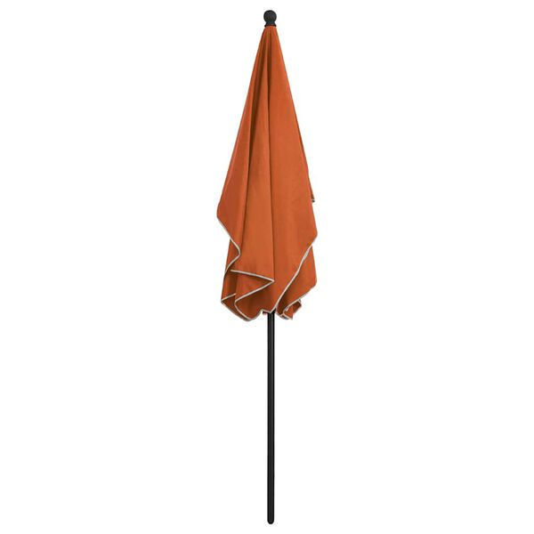 vidaXL Sonnenschirm mit Mast 210x140 cm Terracotta-Rot