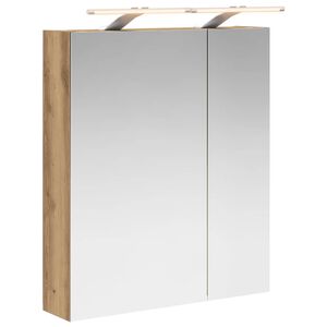 vidaXL Badezimmerspiegelschrank Kunsthandwerk Eiche 60 x 14,5 x 70 cm