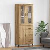 vidaXL Highboard Artisan-Eiche 69,5 x 34 x 180 cm Holzwerkstoff