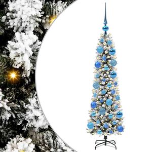 vidaXL K&uuml;nstlicher Weihnachtsbaum mit 150 LEDs mit St&auml;nder Wei&szlig; 120 cm