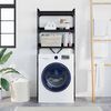 vidaXL Waschmaschinenregal Schwarz 0ak 67 x 25 x 163 cm Holzwerkstoff