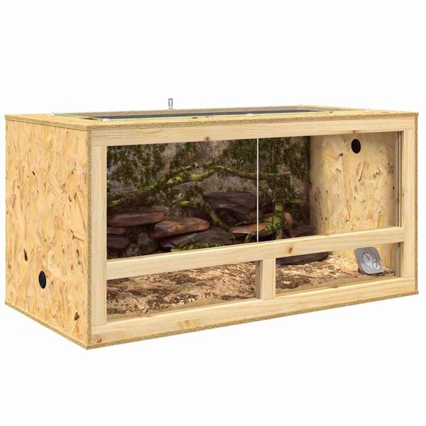 vidaXL Terrarium Braun 100 x 50 x 50 cm OSB