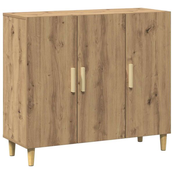 vidaXL Sideboard Artisan-Eiche 90x34x80 cm Holzwerkstoff