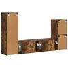 vidaXL TV-Schrankset 4 pcs Ger&auml;ucherte Eiche Holzwerkstoff