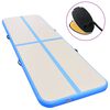 vidaXL Aufblasbare Gymnastikmatte mit Pumpe 500x100x10 cm PVC Blau