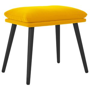 vidaXL Fu&szlig;hocker Senfgelb 45x29,5x35 cm Samt
