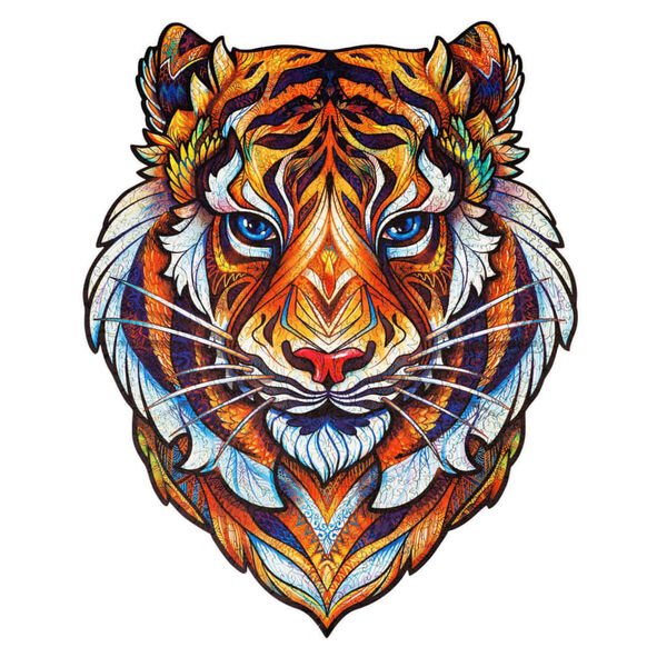 UNIDRAGON 700-tlg. Holzpuzzle Lovely Tiger Royal Size 45x56 cm
