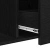 vidaXL Sideboard Schwarz Eichen-Optik 104 x 35 x 70 cm Holzwerkstoff