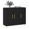 vidaXL Sideboard Schwarz 90x34x80 cm Holzwerkstoff