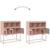 vidaXL Sideboard Rosa 100,5x39x107 cm Kaltgewalzter Stahl