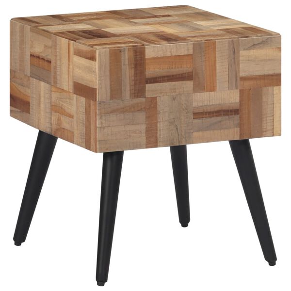 vidaXL Beistelltisch 40x40x45 cm Recyceltes Massivholz Teak