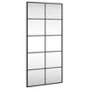vidaXL Wandspiegel Schwarz 50x100 cm Rechteckig Eisen
