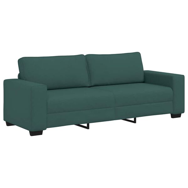 vidaXL 3-Sitzer-Sofa Dunkelgr&uuml;n 220x77x82 cm Stoff