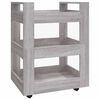 vidaXL K&uuml;chenwagen Grau Sonoma 60x45x80 cm Holzwerkstoff