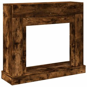 vidaXL Kaminumrandung R&auml;uchereiche 100x30x87,5 cm Holzwerkstoff