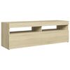 vidaXL TV-Schrank mit LED-Leuchten Sonoma-Eiche 120x35x40 cm