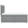 vidaXL Boxspringbett mit Matratze Hellgrau 140x190 cm Stoff