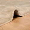 vidaXL Kunstschaffell Teppich Tafalla Beige 200 x 280 cm Polyester